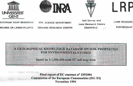 A Geographical Knowledge Database on Soil Properties for Environmental Studies