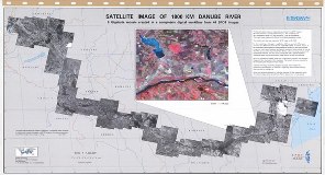 Satellite Image od 1800 Km Danube River