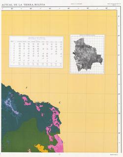 Mapa de Cobertura y uso Actual de la Tierra, Bolivia. Hoja 2. SC-12, D-16, E-20, F24. Serie 7331.