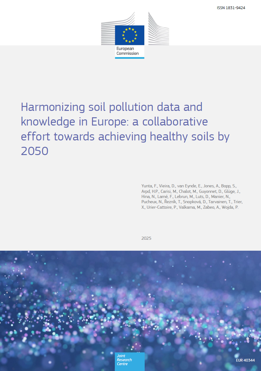 Harmonizing soil pollution data and knowledge in Europe: a collaborative effort towards achieving healthy soils by 2050
