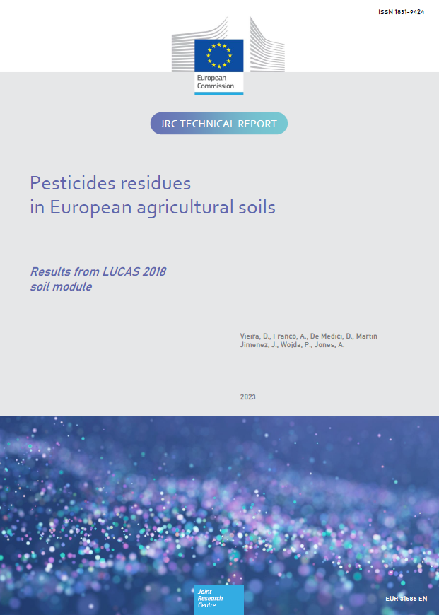 Pesticides residues in European agricultural soils