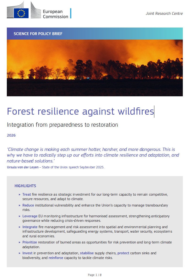 Forest resilience against wildfires
